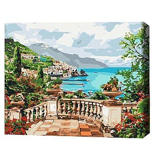 Tablou pe numere BrushMe Vedere spre mare BS53740FC