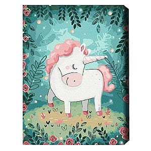 Tablou pe numere BrushMe Unicorn 30*40 сm (fără cutie) RBS43586FC