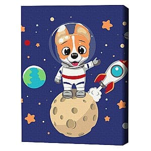 Картина по номерам BrushMe Корги в космосе KBS0099FC