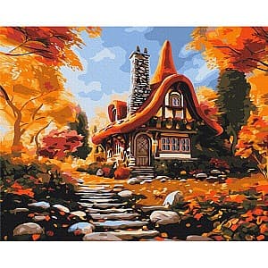 Tablou pe numere BrushMe Casa toamnei BS53794