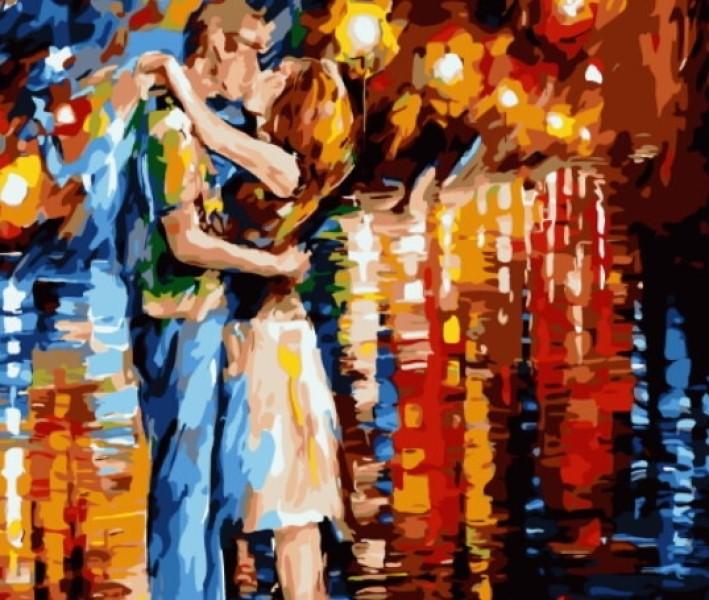 Tablou pe numere PRC Sarut de adio 03611