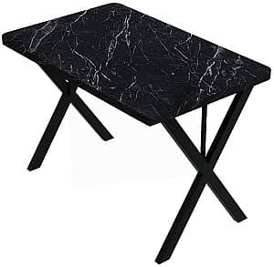 Ламинированный стол Prestige Bendir X Leg 70x110 Black Marble/Black