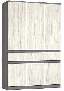 Шкаф Modern Komfi 120cm Сланцево-серый/Белый дуб Craft