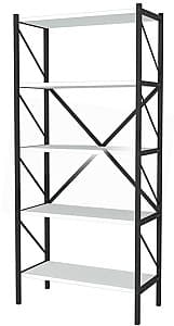 Etajera Prestige 5 Layer 180x88x34 White/Black