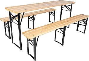 Set mobila de gradina Saska Garden 1053936 Natural/Black