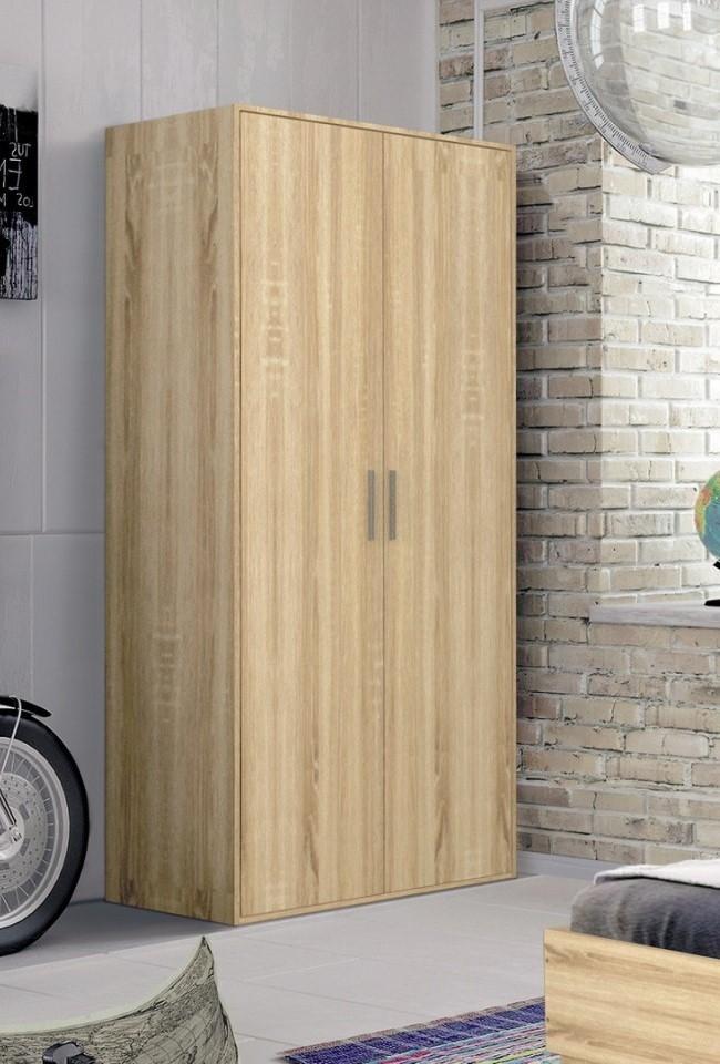 Dulap Modern Tennessee 2 sectiuni 80cm Stejar Sonoma (Bej)