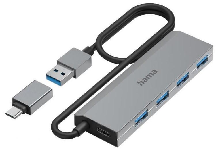 Сетевой адаптер Hama 200138 USB Hub