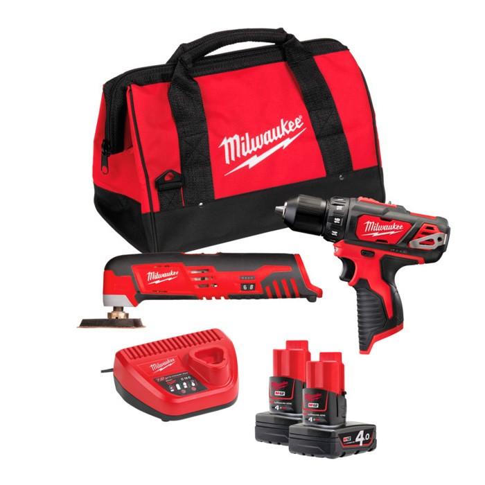 Набор электроинструментов Milwaukee M12BPP2D-402B