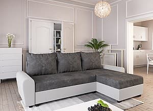 Угловой диван Space Meble Dakar L Mikrofaza 1024/D511 (Gray/White)
