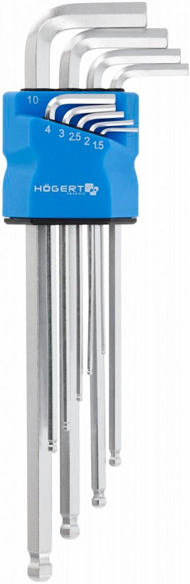 Set de chei Hoegert 1.5-10 mm 9 buc. HT1W826