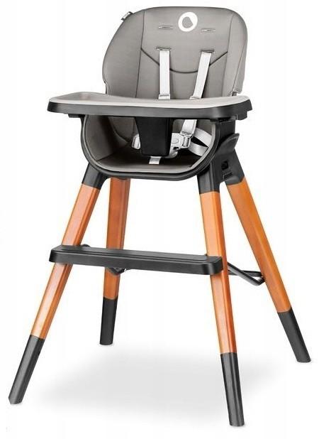 Стул для кормления простой Lionelo Mona Black Onyx