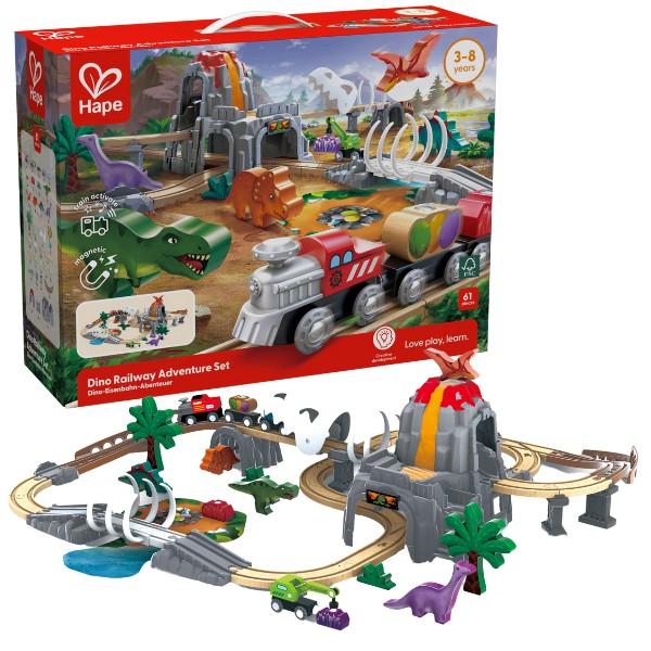  Hape Aventura Căii Ferate cu Dinozauri E3795