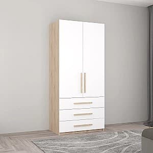 Шкаф Mobildor Lux Smart-Home ДСП (полки и ящики) 900 Сонома/Белый