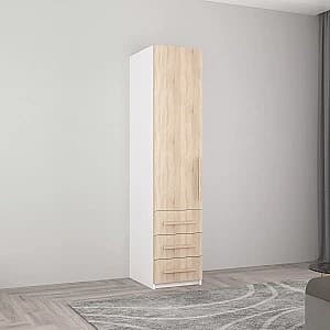 Шкаф пенал Mobildor Lux Smart-Home ДСП (полки и ящики) 450 Белый/Сонома