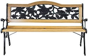 Садовая скамейка Jumi OM-357945 Сосна (Коричневый)/Черный