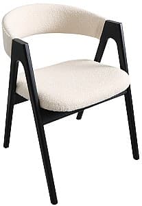 Деревянный стул DP Rustic White+Black Legs