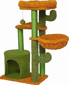 Когтеточка для кошек Jumi Кактус 91x30x48см Зеленый/Оранжевый