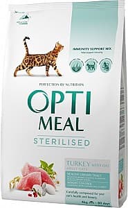 Сухой корм для кошек Optimeal Adult Cat Sterilised Turkey&Oats 4kg