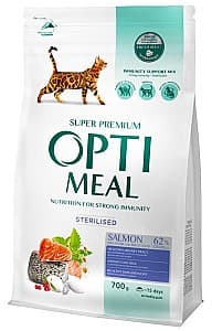 Сухой корм для кошек Optimeal Adult Cat Sterilised Salmon 700g