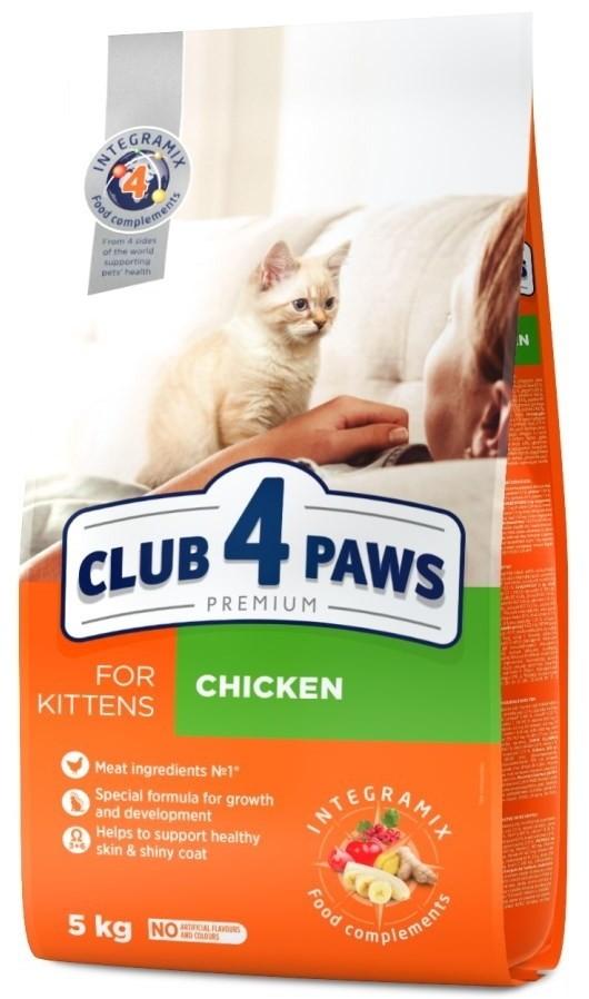 Hrana uscata pentru pisici Club4Paws Kitten Chicken 5kg