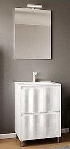 Комплект мебели для ванной Savini Due Parma 60/F00/00+зеркало 210/EL+LAMP 906024
