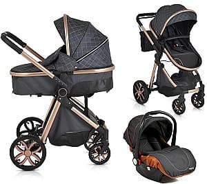 Коляска 3 в 1 Moni Alma Black+Car Seat