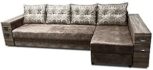 Угловой диван V-Toms Eldorado E1L(2BAR) (230x140 см) Коричневый