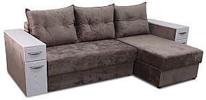 Угловой диван V-Toms Eldorado E1(2BAR) (250x140 см) Коричневый