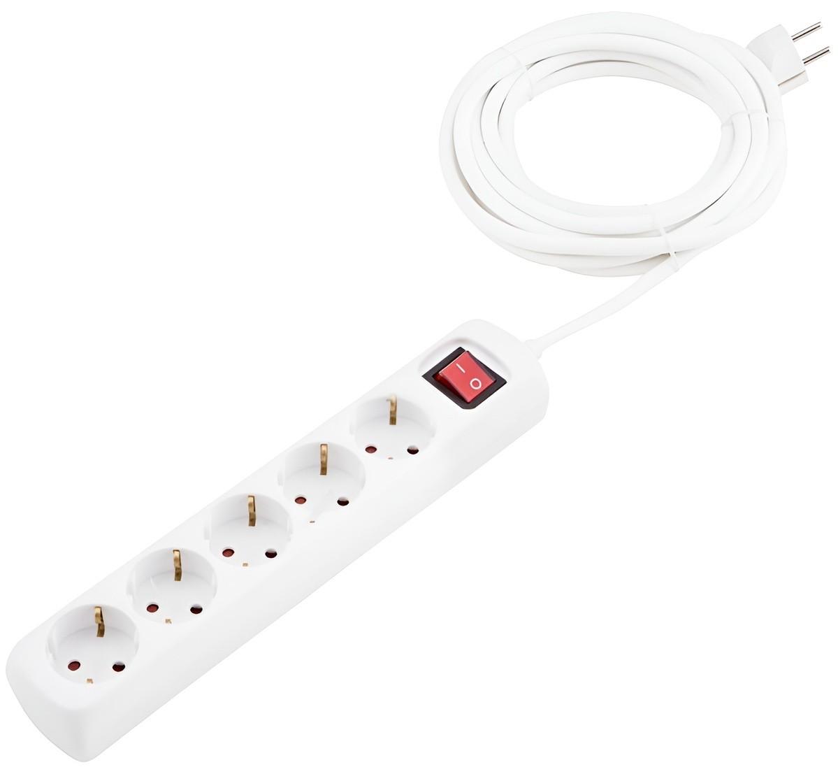 Prelungitor Beorol 3m cu 5 prize cu intrerupator (0280005)