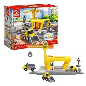 Набор игрушек Hape Железнодорожный кран (E3878)