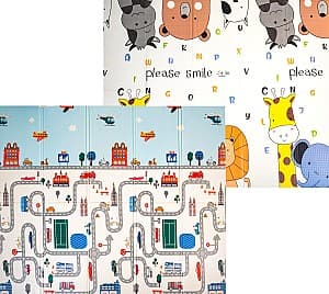 Covoras de joaca copii 4Play Animale/Trafic 35822