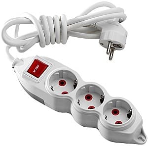 Сетевой фильтр MONO Electric 3м на 3 розетки с заземлением/выключателем Orion (0280031)
