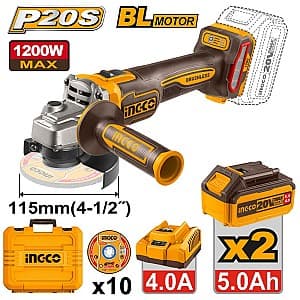 Polizor unghiular INGCO CAGLI2211532  (cu acumulator)