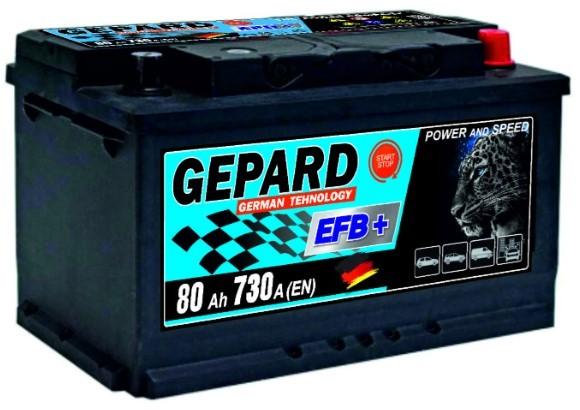 Аккумулятор GEPARD 80Ah EFB START STOP 730A