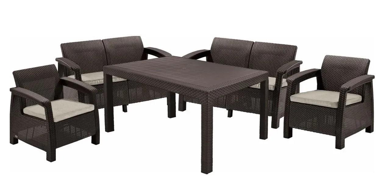 Набор садовой мебели Keter Corfu II Fiesta Brown/Oat (258945)