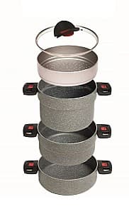 Set vase de gatit Ballarini Click&Cook Granitium D22cm 5buc