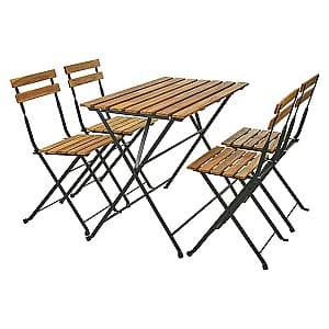 Set mobila de gradina ProGarden masa 100X54XH71 cm, 4 scaune 39X44XH79 cm
