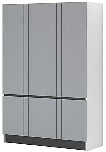 Шкаф Fabrik Home Basic 1400 16 мм Белый Ясень / Серый