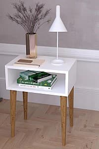 Noptiera Remaks Retro Nightstand White