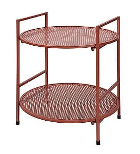 Masa pentru terasa VLM Metalica cu polita 45x50cm rosu