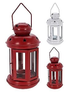Подсвечник H&S 52527 Белый/Красный