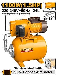 Насосная станция гидрофор INGCO JPT110068