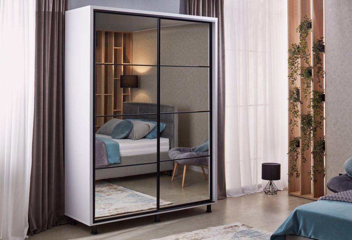 Шкаф-купе Ambianta Torino (зеркало) 2 м Белый