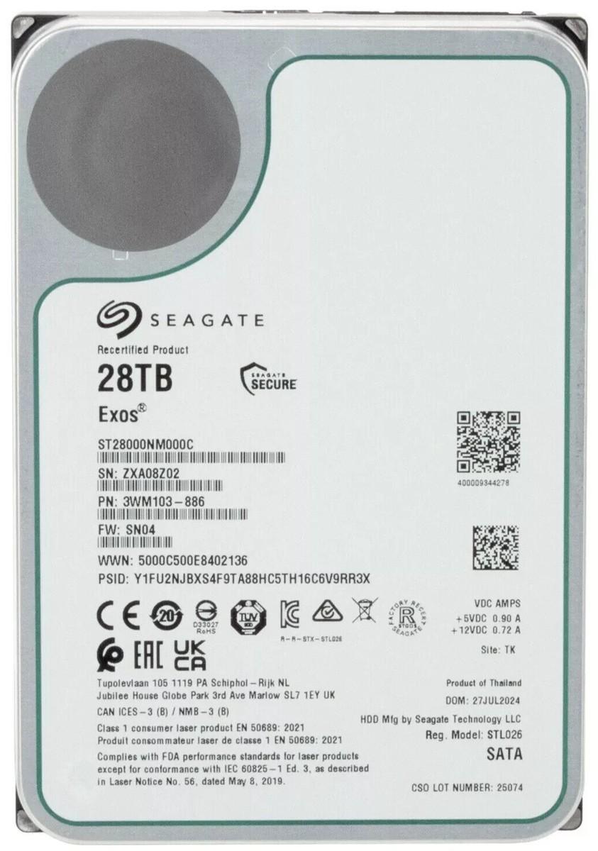 HDD Seagate ST28000NM000C Exos 28TB