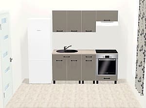 Set mobila bucatarie Ambianta Iris 1.8 m (gri)