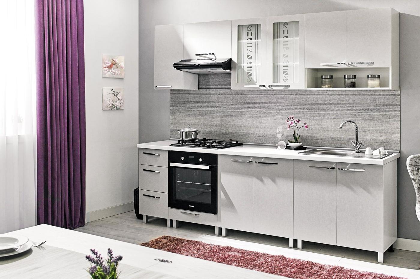 Set mobila bucatarie Ambianta Fresh 2.6  Gri