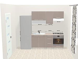 Set mobila bucatarie Ambianta Fresh 1.8 m (cappuccino)