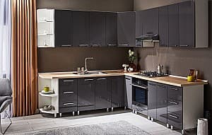 Кухонный гарнитур Ambianta Perla 2.4/2.5 м Антрацит