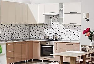 Set mobila bucatarie Ambianta Perla Creme/Cappuccino (2.1x2.5 m)
