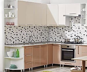 Set mobila bucatarie Ambianta Perla Creme/Cappuccino (2.4x1.7 m)